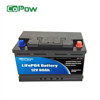 12V 80Ah ityòm ion solè batri